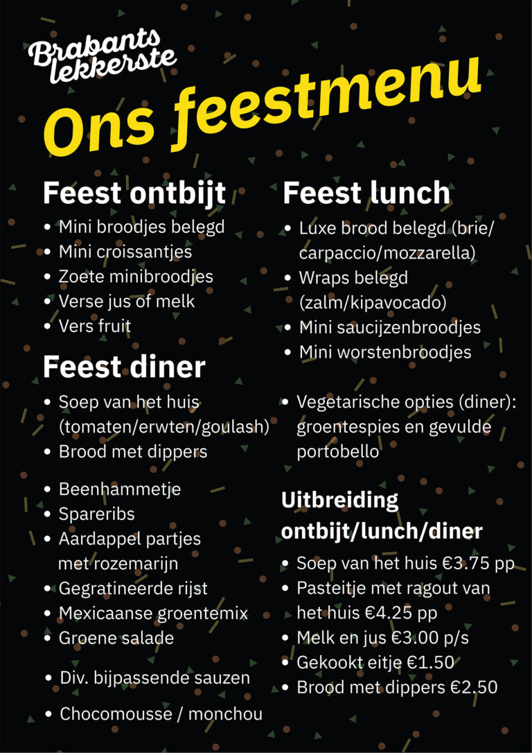 Brabants Lekkerste - Ons Feestmenu